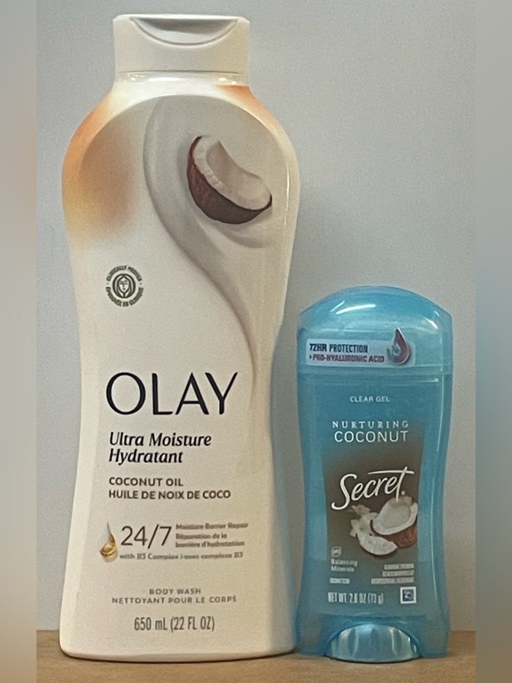 Olay Body Wash & Secret Deodorant Coconut Duo